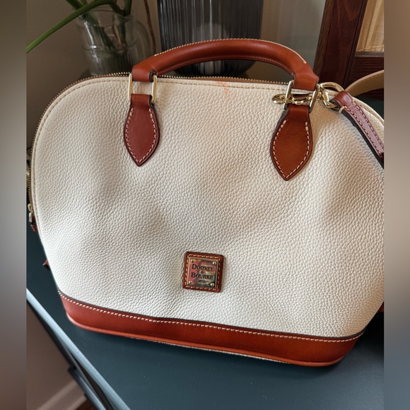 Dooney and Bourke Pebble Grain Zip Zip Satchel